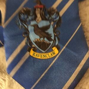 Harry Potter Blue Ravenclaw Striped Tie silk
